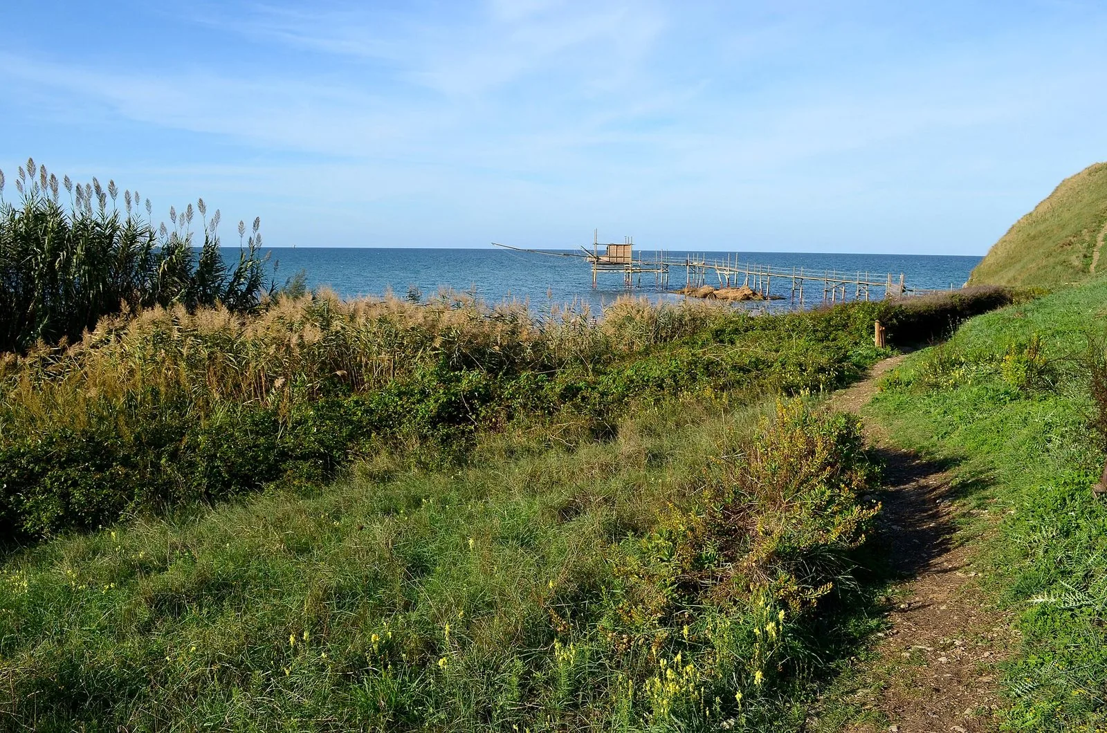 Il sentiero della riserva di Punta Aderci, percorribile anche con i bambini